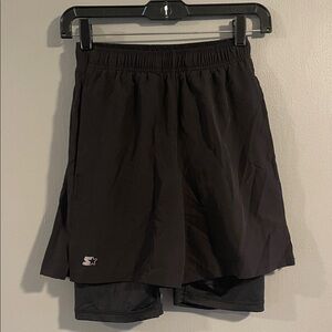 Starter Dri-Star Youth‎ Running Shorts With Back Zipper Sz M